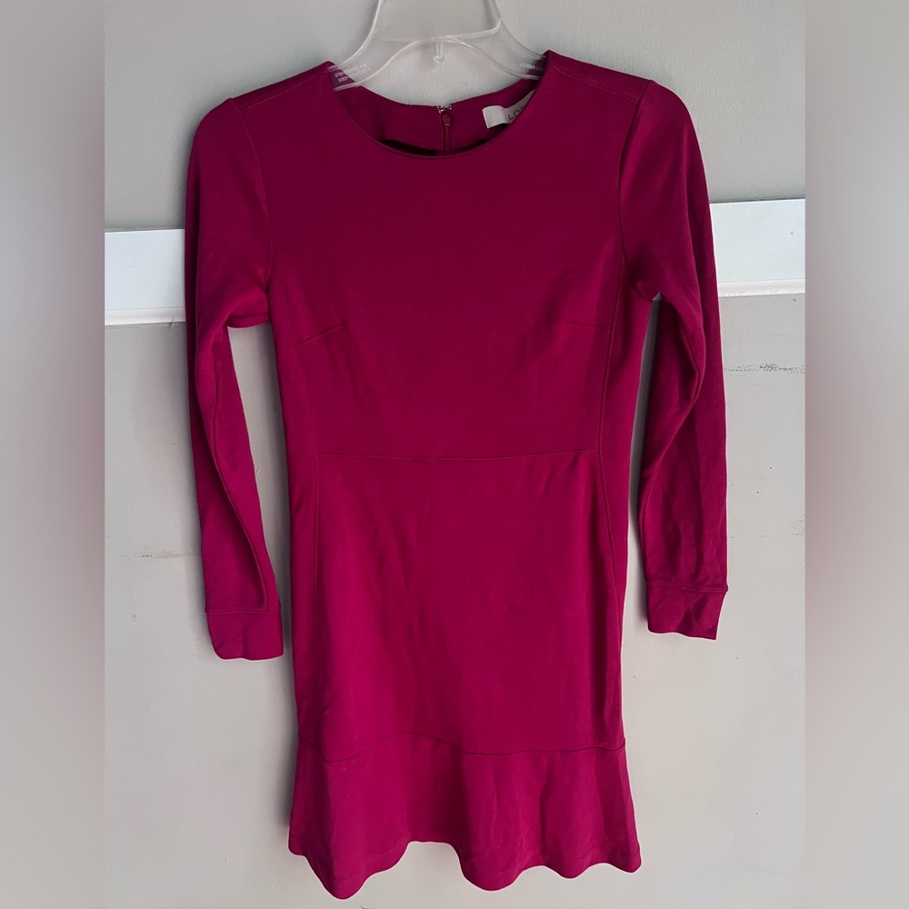 LOFT Women's Dress in Vibrant Pink Size 0P